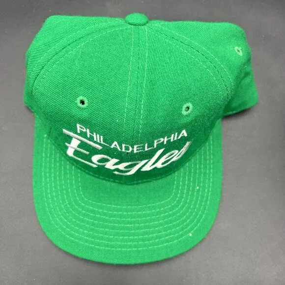 Vintage 90s Philadelphia Eagles Sports Specialties Hat Green One Size - Picture 12 of 14